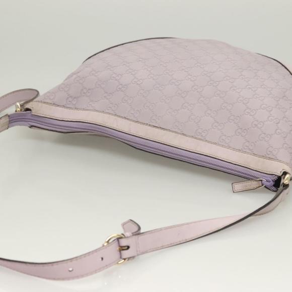 GUCCI GG Canvas Guccissima Bag Leather Outlet Purple Gold 272380 Auth BA2809 - Picture 6 of 16